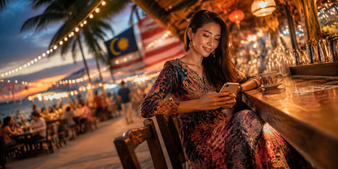 Pemain kasino Ipoh menikmati rebat bonus dengan pakaian batik