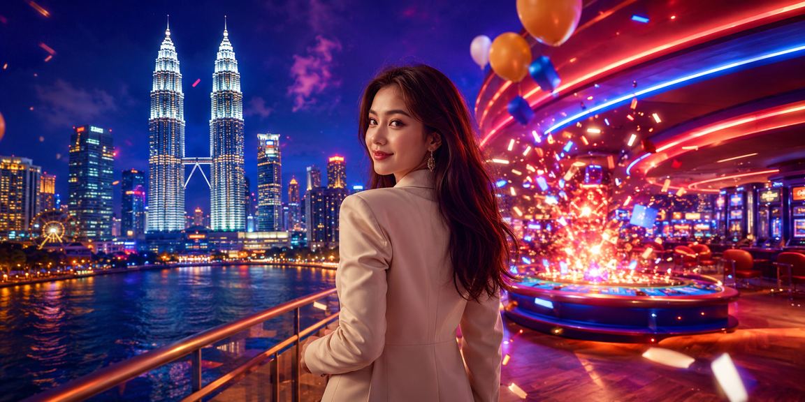 Suasana hiburan dan pertandingan esports di Kuala Lumpur Malaysia malam